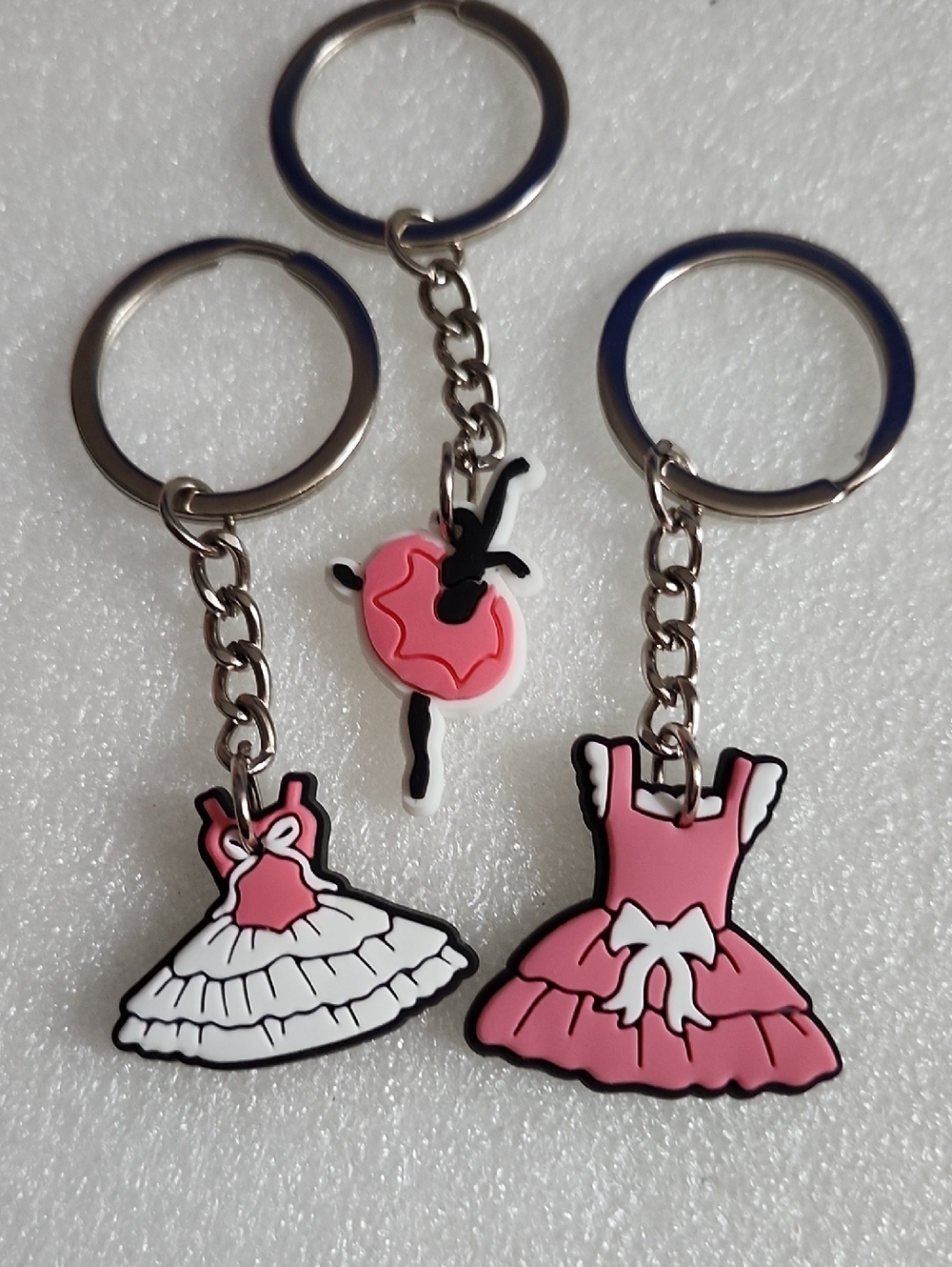 Pink Ballerina Dress & Tutu Keychain Set